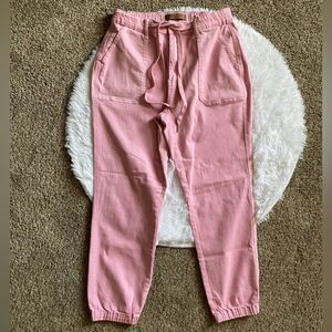 Judy Blue Jeans Garment Dyed Pink Jogger Womens Size 30